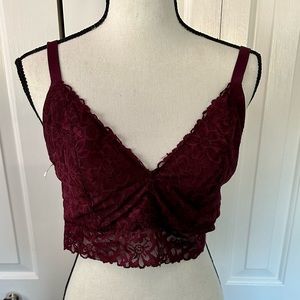 DESIGNED BY VICTORIA SECRET!!!! NWT PLUM/MAROON WIRELESS LOUNGE BRA